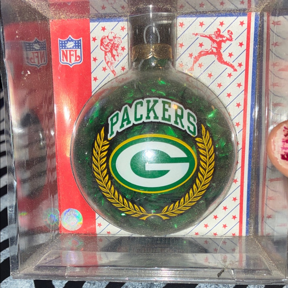 NFL GreenBay Packers Green and Gold Ornament